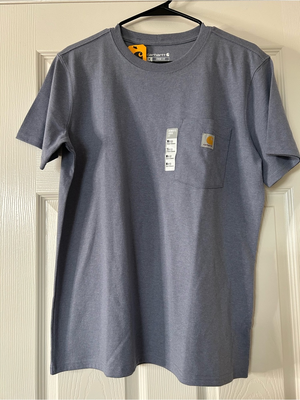 Carhartt Short-Sleeve Pocket Tee in Slate Gray-Blue